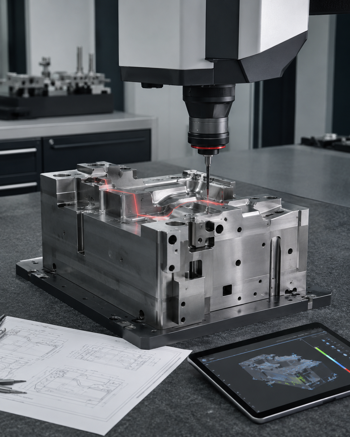 Precision tooling inspection supporting an industrial decision